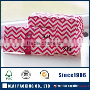 2015 promotional washing bag spot printing pink cosmetic bag