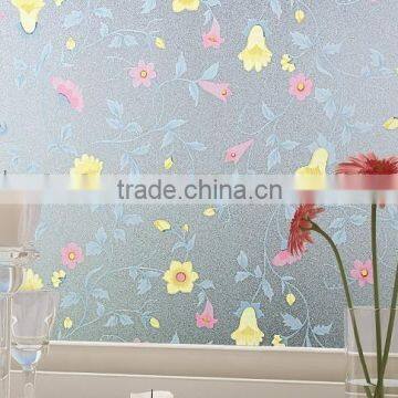 PVC Adhesive Static Cling Frosted Privacy Decorative Window Film 60cm x 100cm Free Shipping photo-3