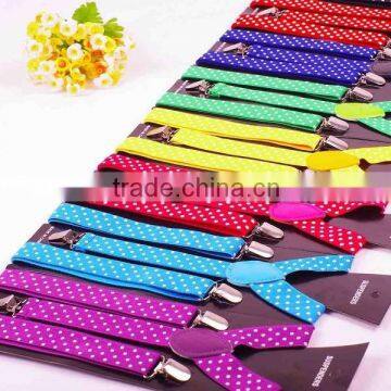 Cheap colorful dot style suspenders