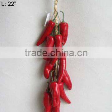 2014 Artificial Fruits Fake Chilli String 22 inch Artificial ChilliString