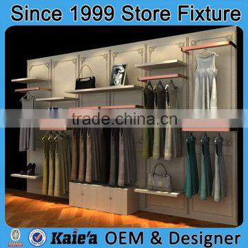 Hot sale products wood panel/clothing display rack store furniture