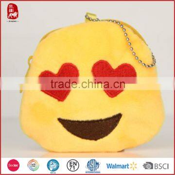 2016 China Yangzhou new designed plush stuffed emoji pillow coins bag high quality passed SEDEX                        
                                                Quality Choice