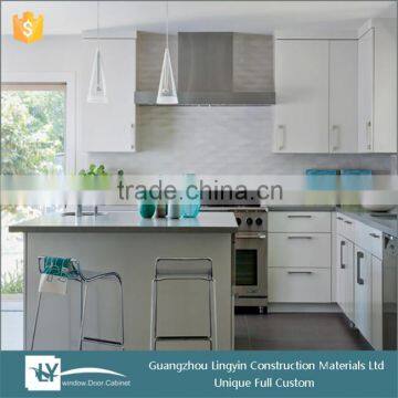 2015 high glossy used white laminated kitchen cabinet door for acrylic laminate