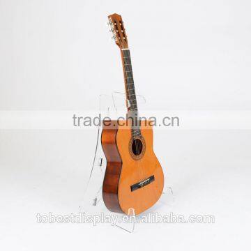 clear single countertop acrylic guitar display stand shenzhen factory