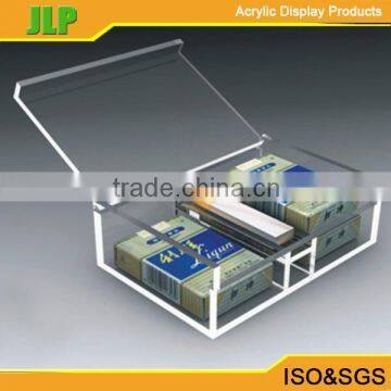 JLP acrylic cigarette box with lid,plastic cigarette box