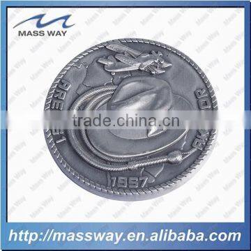 Customized Zinc Alloy Antique Bronze Copper 3D Metal Old Color Coin photo-3