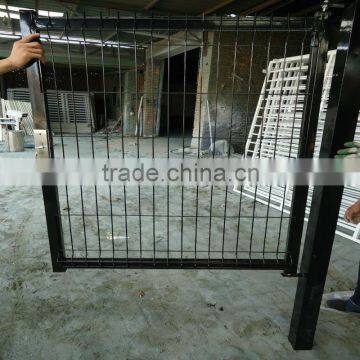 poeder coated Welded curvy wire house gate designs1*1.5m with stainless lock