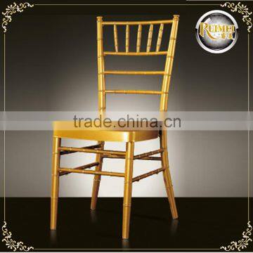 Wholesale Stackable Golden Banquet Aluminum Metal Wedding Chiavari Chair With Cushion Quality Choice photo-2