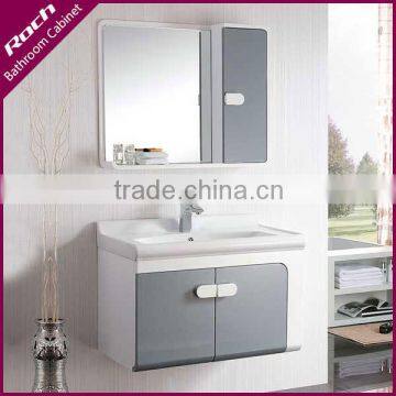 ROCH 2015 Best Seller Wood Bathroom Vanity Commercial With Drop in Sink Cabinet