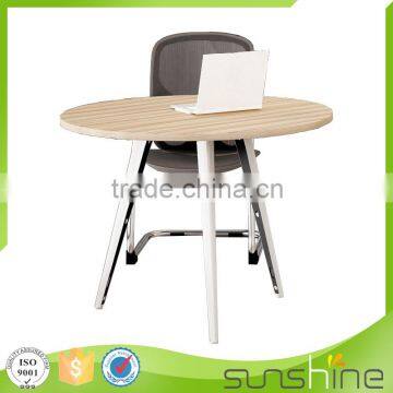 Modern Office Meeting Room Use Metal Frame Negotiation Table ZS-800 photo-3