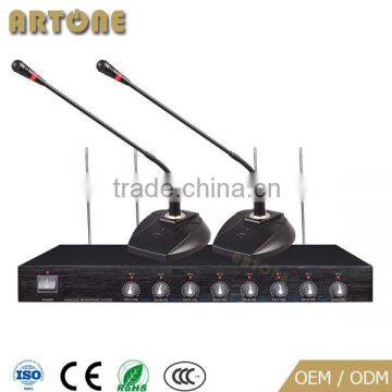 CMS-V108 Conference System Pro 8 Channel VHF Desktop Goose Neck Omnidirectional Wireless Microphone photo-2