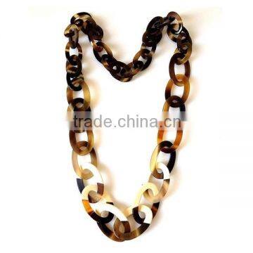 Eco-friendly nice lacquered buffalo horn jewelry necklace from vietnam
