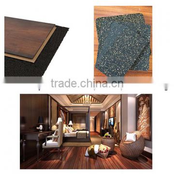 Star hotel acoustical and thermal insulation rubber flooring underlayment