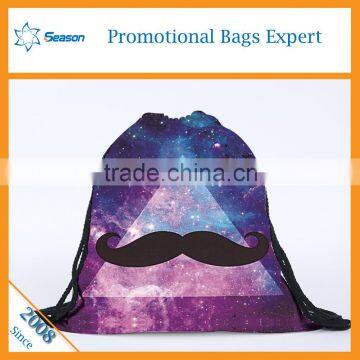 Starry Sky Travel Bag Drawstring Backpack Foldable Polyester Shopping Bag Supplier's Choice photo-6
