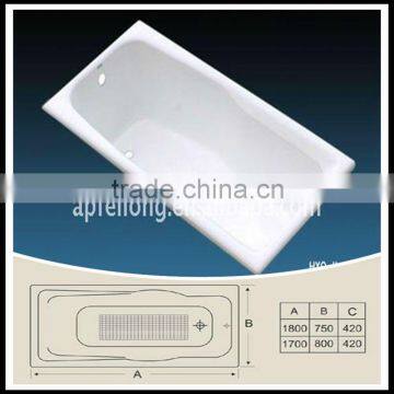 supplier flushbonading cast-iron tub/burliness bath sale 1600mm 1800mm/bathtub