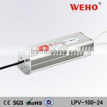 100w voltage regulator 110/220v ac 24v dc waterproof led driver power supply