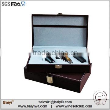 Fashion wedding souvenirs bottle opener with leather box package