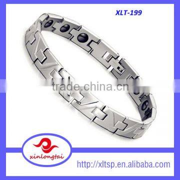 New Trendy Healthy Titanium Steel Magnetic Bracelets For Men