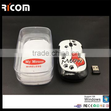 quality mouse bluetooth transmitter and receiver,wireless bluetooth mouse girl and animals sex--BM6012--Shenzhen Ricom