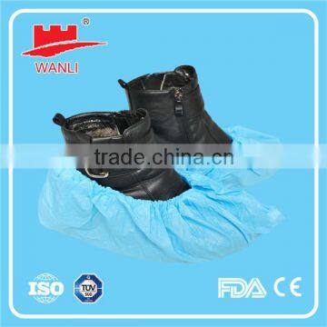 Semi elastic CPE disposable overshoe for cleamroom