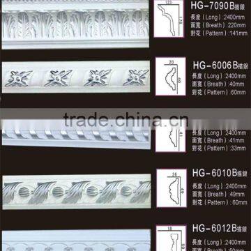 polyurethane skirting/pu polyurethane foam chair rail moulding