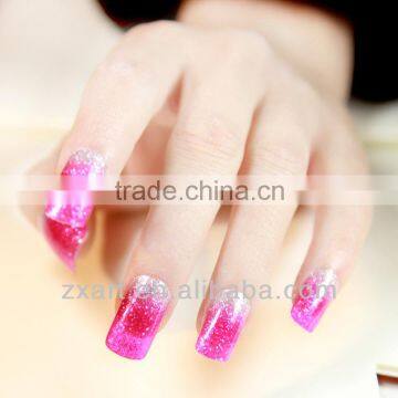 finger nails mix color glitter Good looking high quality shimmer shade color nail wrap