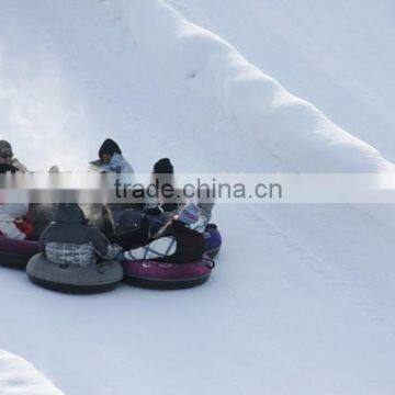 Professional factory durable plastic snow tube with nylon cover and hard plastic bottom