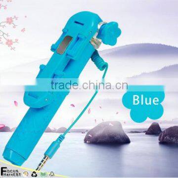 2015 hot sell 2m selfie stick monopod selfie for station animal print selfie stick for iPhone android