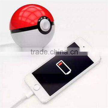 Factory High quality pokemon pokeball power bank pokemon go battery charger poke ball power bank for sale