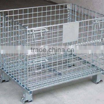 [ZZ-0011] Metal Stackable Wire Mesh Container foldable storage cage