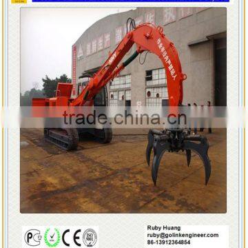 excavator attachment hydraulic rotator mechanical grapple