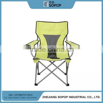 High Back Kids Stainless Steel outdoor Fabric folding quad Chair