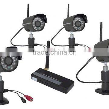 USB Digital Wireless Security system 2.4GHz CCTV camera kit