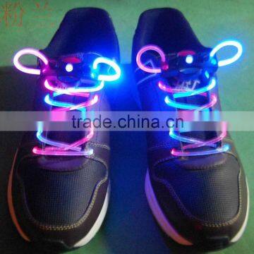 New led flashing shoelaces led shoelaces with different color