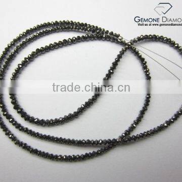 BLACK DIAMOND BEAD NECKLACE AT LOW PRICE