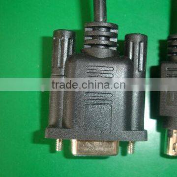 high quality mini din 10pin to vga date cable