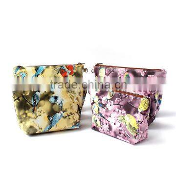 Bird And Flower 3D pattern cosmetic bag special printing Since 1997