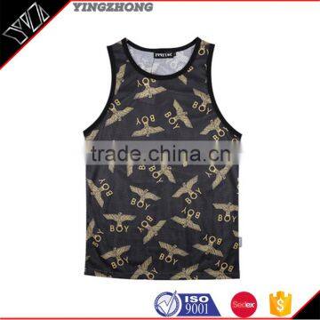 Yingzhong garment Custom Sports Running Dri Fit Sublimated Vest Wholesale