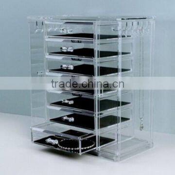 Customized good quality cosmetic makeup clear acrylic organizer