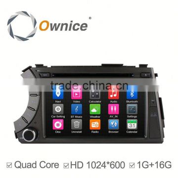 7" Ownice Capacitive Screen android 4.4 quad core automotive player for Ssangyong Actyon Kyron With Mirror-link