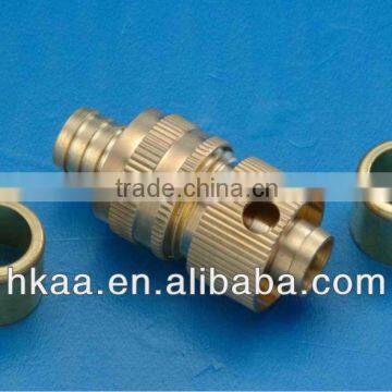 brass knurled fitting, brass fitting