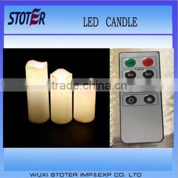 LED candle 3 pcs in set with remote controller