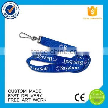 custom Promotion good price polyester lanyard strap keychain