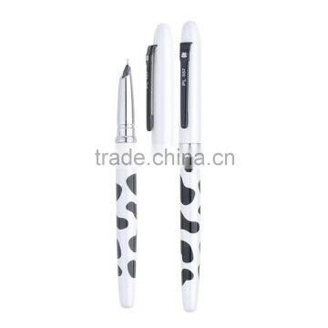 hot design promotional custom metal fountain pens and roller pen gift set