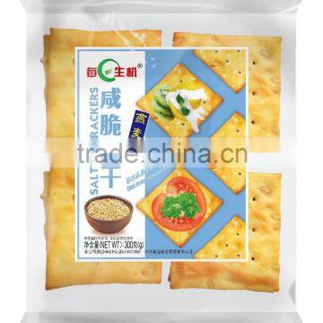 oat biscuit!! 300g*12bag Saltine Crackers(oat flavour)