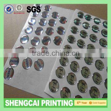 Decorate Epoxy sticker dome sticker manufacture in guangzhou