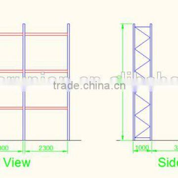 CE Certification 3000mm Height Adjustable 50 mm Pitch Metal Pallet Rack photo-2