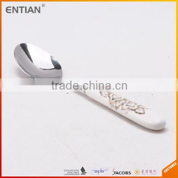 Stainless Steel chinese soup spoon, small Porcelain Spoon