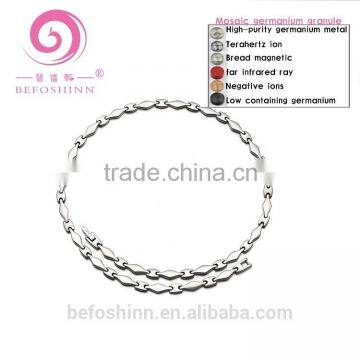 Fashion Healing Rope Sports Titanium Germanium Stainless steel Necklace in China factory