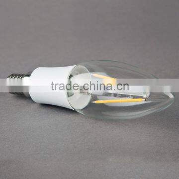 Haining Candle Light Vintage Led Filament Bulb C35 2w Color Plastic Light Source 2W E14 110V photo-6